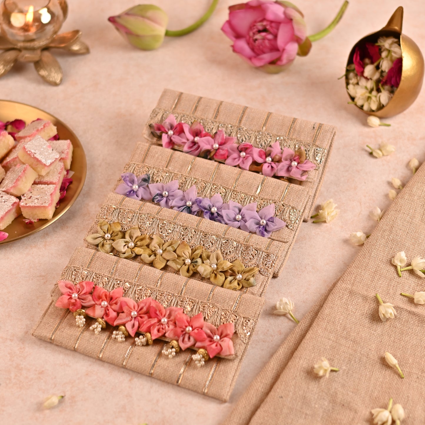 Handcrafted Jute Fabric Money Envelopes (Set Of 2)