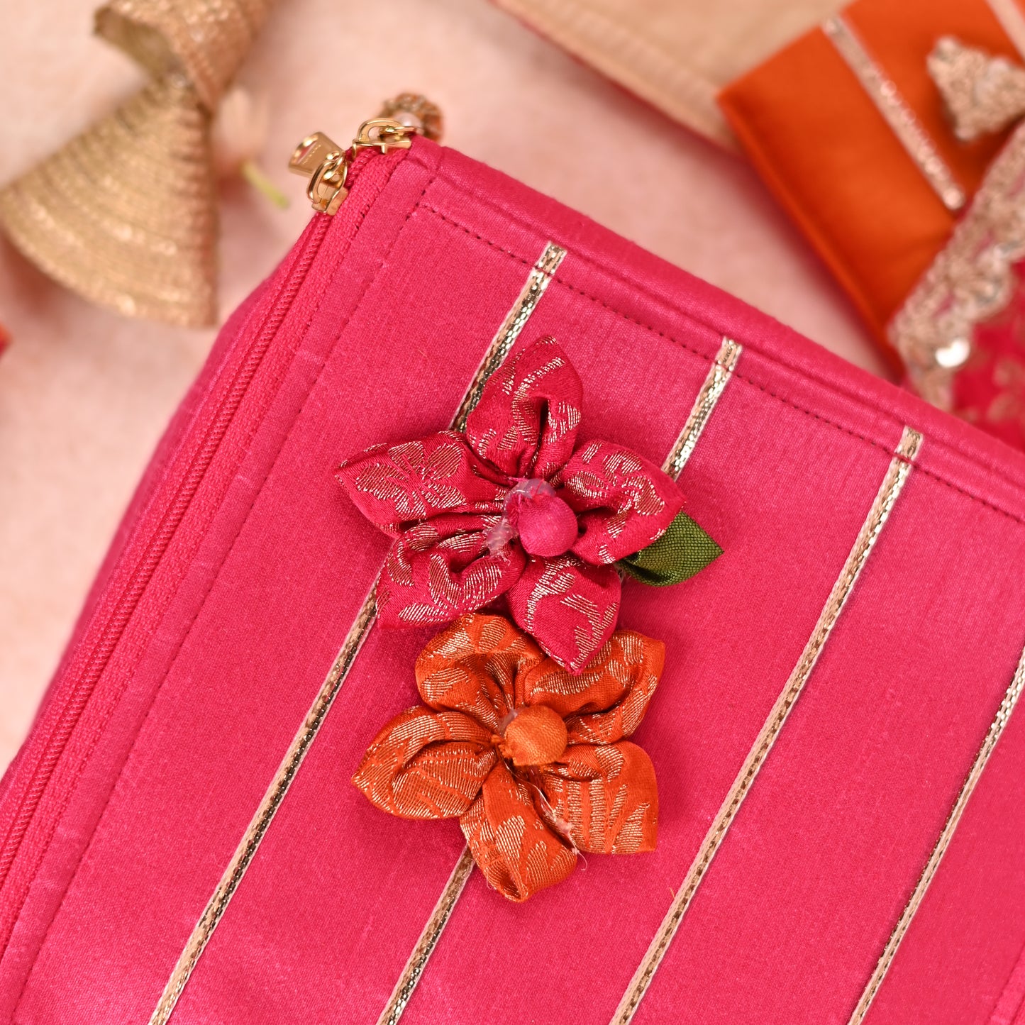 Jewellery Organizer with 5 Detachable Pouches - Gulnar Collection