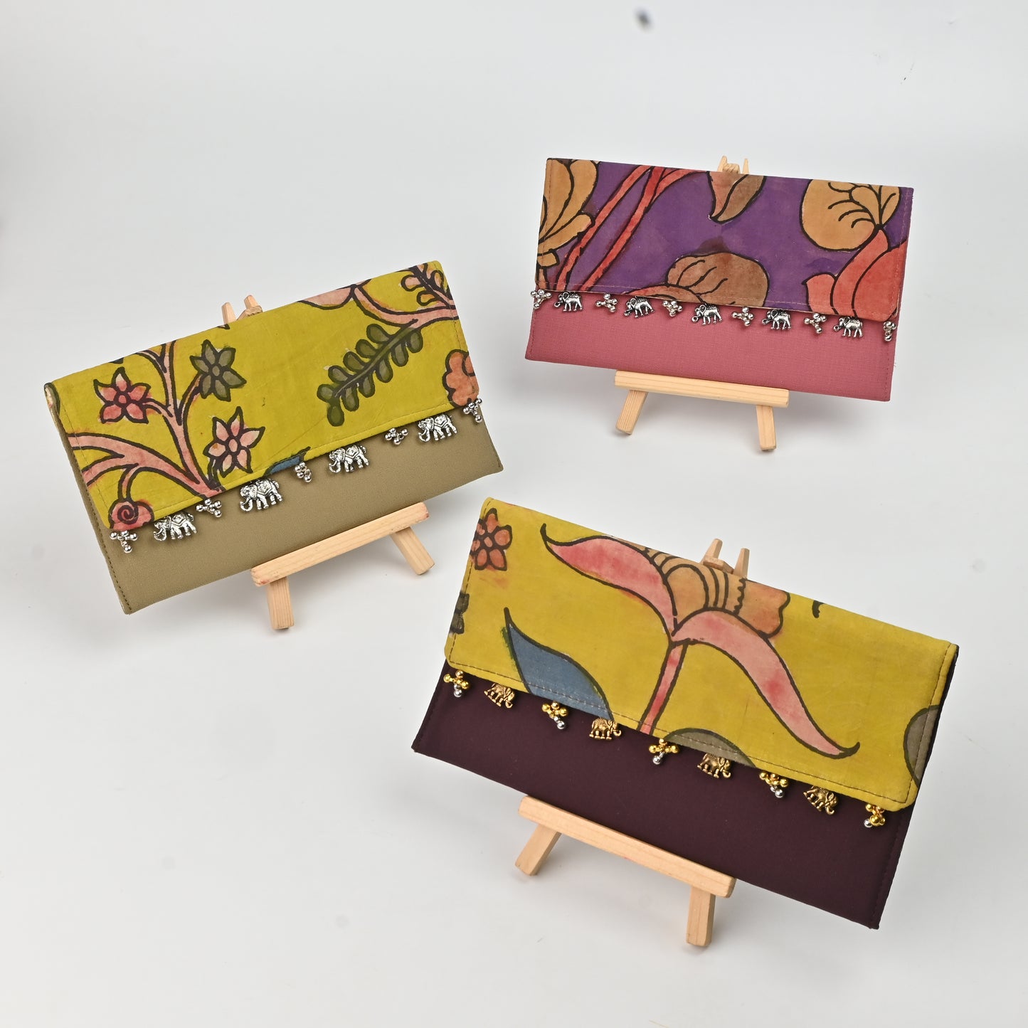 Banaavat Essence Kalamkari Envelope – Kalamkari Fabric  Flap (7.5"x4.5")