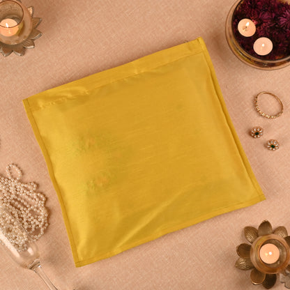 Banaavat Essence Trousseau Saree Cover – Transparent Lace Front & Dupion Silk Back (40x40 cm)