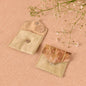 Banaavat Essence Natural Dyed Coin Pouch Set – Rose & Marigold Flap with Gota Embellishment (3.5"x3.5")